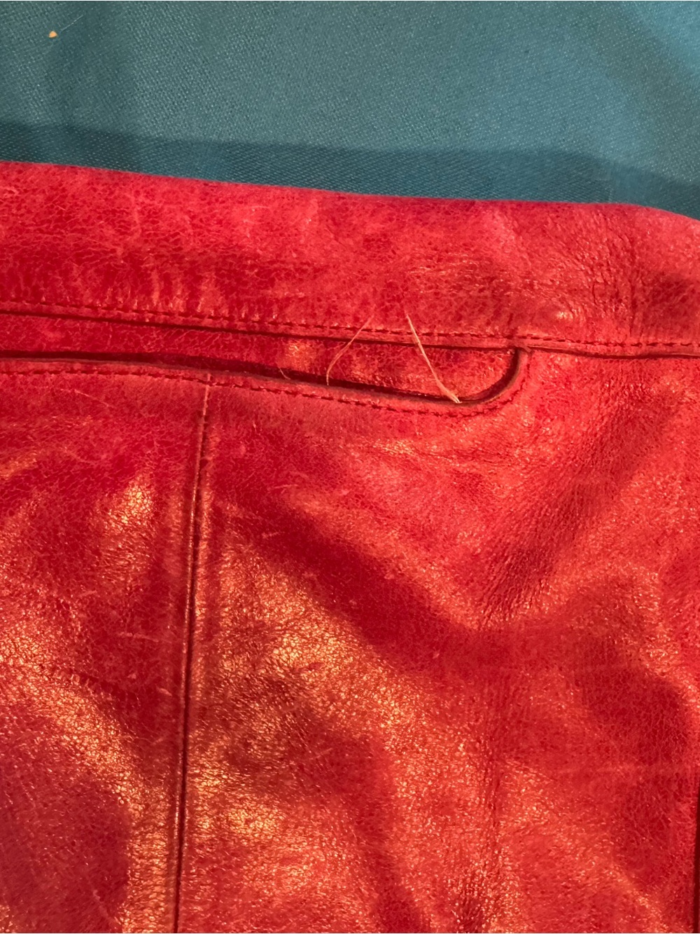 HOBO Raspberry Red Leather Shoulder Bag - Picture 7 of 7